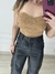 Cropped em tricot tomara que caia - Momai