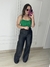 Cropped em tricot tomara que caia na internet