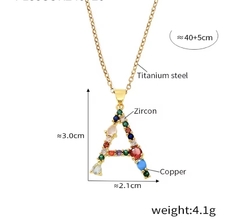 Collar Inicial Zirconias - Armonies 