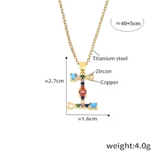 Imagen de Collar Inicial Zirconias