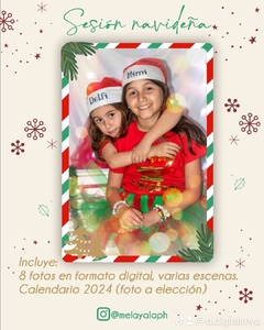 Sesion fotografica navideña