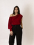 Blusa Ana Vermelha Marsala - By Lilou