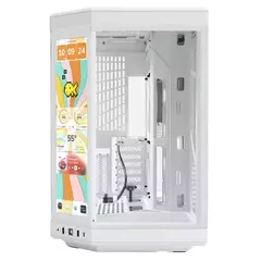 Gabinete Gamer Hyte Y70 Touch Infinite Pitch Snow C/ Lcd Touch 14.5'' 2.5k Integrada C/ Cabo Riser Usb Type-C Vidro Temperedo Mid Tower - CS-HYTE-Y70T na internet