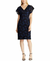 VESTIDO DE FIESTA SABELLY COLOR NAVY MARCA LAUREN/POLO RALPH LAUREN TALLA 8