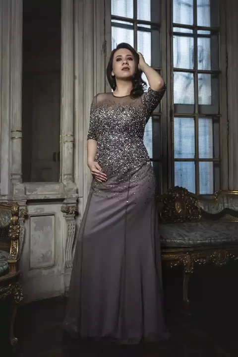 VESTIDO DE NOCHE ESTRELLA BRILLANTE