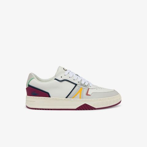TÊNIS LACOSTE TRAINERS L001 0321 1 SMA WHT/BURG - BRANCO /BORDO