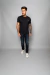 T-SHIRT FRED PERRY RINGER - BLACK - loja online