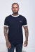 T-SHIRT FRED PERRYTAPED RINGER - AZUL MARINHO - comprar online