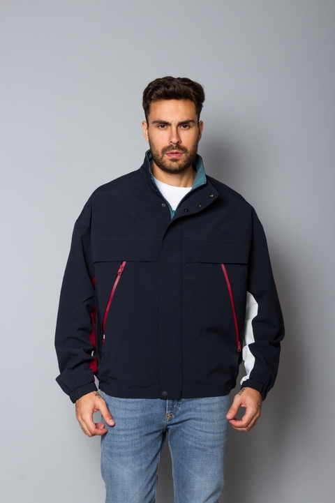 JAQUETA TOMMY HILFIGER WCC REVERSIBLE FLAG - AZUL MARINHO