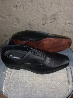 sapato oxford em couro preto