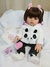 Boneca Reborn Menina Panda Silicone