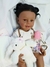 Bebê Reborn Boneca Negra Silicone 55cm