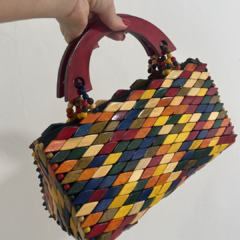 Bolsa Artesanal de Madeira Camila M - loja online