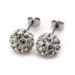 Aros Broqueles - Bolitas de Fuego - 10 mm (Acero Quirúrgico) - tienda online