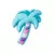 Jibbitz Crocs | Colorful palm tree