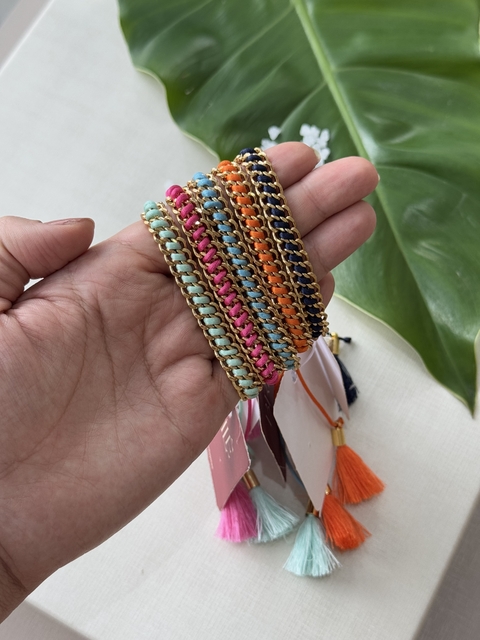 Pulseira Corrente Colorida - comprar online