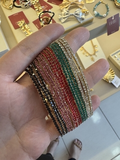 Pulseira Strass Elástico - Brilê Joias