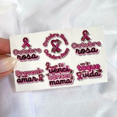 Adesivo DTF UV Outubro Rosa - RESINAT