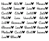 Cartela 30 Nomes Personalizados Disney - comprar online