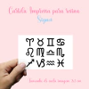 Impressos signos para uso em resina tamanhos variados 12 imagens impressas