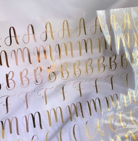 Alfabeto Completo em Dourado - comprar online