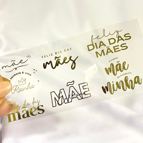 Cartela Dia das Mães - Dourado - comprar online