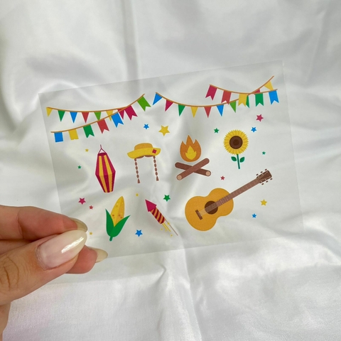 Cartela São João para resina epóxi