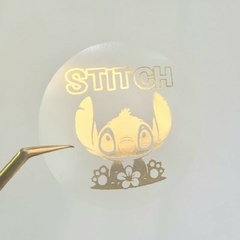 Adesivo transparente 10 unidades 5x5cm Hotstamping Stitch na internet