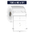 Etiqueta BOPP Adesiva, 100x40mm - Rolo 35 m, Tubete 1"