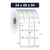 Etiqueta BOPP Adesiva, 24x40mm e 4 Col. - Rolo 35 m, Tubete 1"