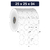 Etiqueta BOPP Adesiva Redonda, 25x25mm e 4 Col. - Rolo 35 m, Tubete 1"