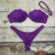 Calcinha de Biquíni Tanga Asa Delta com Empina Bumbum - Violeta AMOR Perfeito - ASA Morena • Moda Praia • Top Concha Sereia • O Original • Mais Lindo do Brasil •
