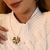 Colar Flora com Pingente banhado a ouro 18k