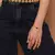 Pulseira Melissa Corrente com Esfera grafite e ouro 18k - comprar online