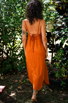 Vestido Alice - mostarda - acacias ateliê