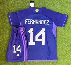 Conjunto Enzo Fernandez Argentina suplente 22/23- 2 ESTRELLAS- DEBUT #14 - comprar online