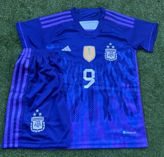 Conjunto Julian Alvarez Argentina Suplente 22/23- 3 estrellas- Parche Campeon- #9 en internet
