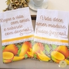 Duo Pano de Prato Bordado Frases - Manga
