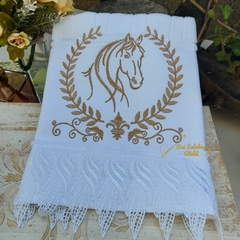 Toalha De Lavabo Cavalo Brasão