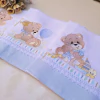 Trio de Fraldas de Boca Ursinho Fofo azul - Personalizável