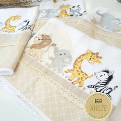 Kit Enxoval Bege Safari bege claro - Personalizável - sisisalabimatelie