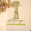 Pano de Prato Alimentos (Estampado) Sacaria cru Aspargo