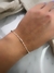 Pulsera torsada bolitas silver