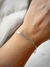 Pulsera Plata chata trenzada