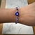 Pulsera ojo protector con dije azul
