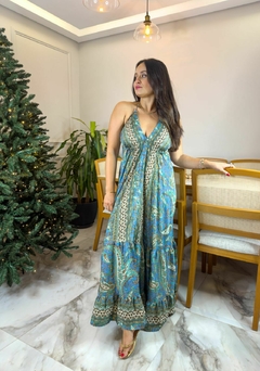 VESTIDO VILLAGE - AZUL