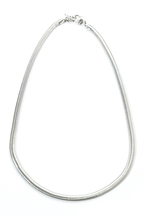 Colar malha prata