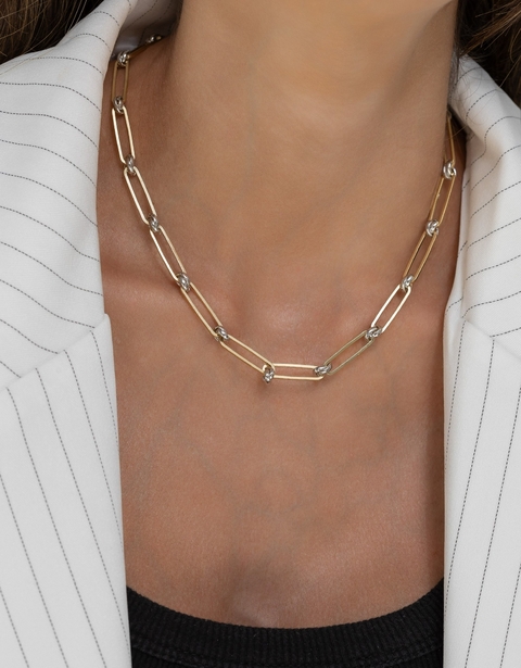 Colar elos nó mix de banho