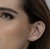 Ear cuff cravejado dourado