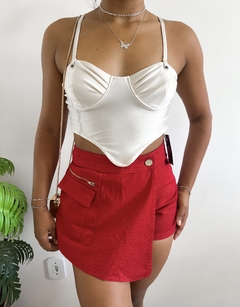Short saia assimétrico